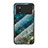 Silicone Frame Fashionable Pattern Mirror Case Cover for Xiaomi Poco X4 Pro 5G Blue
