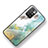 Silicone Frame Fashionable Pattern Mirror Case Cover for Xiaomi Redmi 10 4G Green