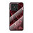 Silicone Frame Fashionable Pattern Mirror Case Cover for Xiaomi Redmi 10 Power Red