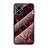 Silicone Frame Fashionable Pattern Mirror Case Cover for Xiaomi Redmi 10 Prime Plus 5G Red