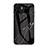 Silicone Frame Fashionable Pattern Mirror Case Cover for Xiaomi Redmi A2 Black