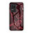 Silicone Frame Fashionable Pattern Mirror Case Cover for Xiaomi Redmi K40S 5G Red