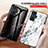 Silicone Frame Fashionable Pattern Mirror Case Cover for Xiaomi Redmi K50 Gaming 5G