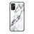 Silicone Frame Fashionable Pattern Mirror Case Cover for Xiaomi Redmi Note 10 5G White