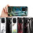 Silicone Frame Fashionable Pattern Mirror Case Cover for Xiaomi Redmi Note 10 Pro 5G