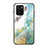 Silicone Frame Fashionable Pattern Mirror Case Cover for Xiaomi Redmi Note 10 Pro 5G Green