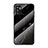 Silicone Frame Fashionable Pattern Mirror Case Cover for Xiaomi Redmi Note 11 SE 5G Black
