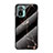 Silicone Frame Fashionable Pattern Mirror Case Cover for Xiaomi Redmi Note 11 SE India 4G