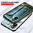 Silicone Frame Fashionable Pattern Mirror Case Cover for Xiaomi Redmi Note 11 SE India 4G