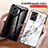 Silicone Frame Fashionable Pattern Mirror Case Cover for Xiaomi Redmi Note 11E 5G