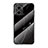Silicone Frame Fashionable Pattern Mirror Case Cover for Xiaomi Redmi Note 11E 5G Black