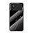 Silicone Frame Fashionable Pattern Mirror Case Cover for Xiaomi Redmi Note 11E Pro 5G Black