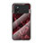 Silicone Frame Fashionable Pattern Mirror Case Cover for Xiaomi Redmi Note 11E Pro 5G Red