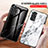 Silicone Frame Fashionable Pattern Mirror Case Cover for Xiaomi Redmi Note 11S 4G