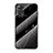 Silicone Frame Fashionable Pattern Mirror Case Cover for Xiaomi Redmi Note 11S 4G Black