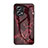 Silicone Frame Fashionable Pattern Mirror Case Cover for Xiaomi Redmi Note 11T Pro 5G Red