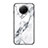 Silicone Frame Fashionable Pattern Mirror Case Cover for Xiaomi Redmi Note 9 5G White