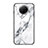 Silicone Frame Fashionable Pattern Mirror Case Cover for Xiaomi Redmi Note 9T 5G White