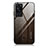 Silicone Frame Fashionable Pattern Mirror Case Cover JM1 for Huawei P60 Dark Gray