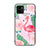 Silicone Frame Fashionable Pattern Mirror Case Cover JM1 for Xiaomi Redmi A1 Plus Pink