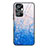 Silicone Frame Fashionable Pattern Mirror Case Cover JM1 for Xiaomi Redmi Note 10 Pro 4G Blue