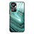 Silicone Frame Fashionable Pattern Mirror Case Cover JM1 for Xiaomi Redmi Note 10 Pro 4G Green