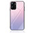 Silicone Frame Fashionable Pattern Mirror Case Cover JM2 for Realme Q5x 5G Clove Purple