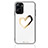 Silicone Frame Fashionable Pattern Mirror Case Cover JM2 for Realme Q5x 5G Gold