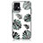 Silicone Frame Fashionable Pattern Mirror Case Cover JM2 for Xiaomi Redmi Note 12 4G Midnight Green