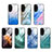 Silicone Frame Fashionable Pattern Mirror Case Cover JM3 for Huawei P60 Art