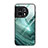 Silicone Frame Fashionable Pattern Mirror Case Cover JM3 for OnePlus 11 5G Green