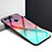 Silicone Frame Fashionable Pattern Mirror Case Cover K01 for Huawei Honor V20 Cyan