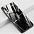 Silicone Frame Fashionable Pattern Mirror Case Cover K01 for Huawei P20 Pro Black