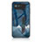 Silicone Frame Fashionable Pattern Mirror Case Cover LS1 for Asus ROG Phone 6 Pro Blue