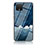 Silicone Frame Fashionable Pattern Mirror Case Cover LS1 for Google Pixel 4 XL Blue