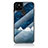 Silicone Frame Fashionable Pattern Mirror Case Cover LS1 for Google Pixel 4a 5G Blue