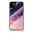 Silicone Frame Fashionable Pattern Mirror Case Cover LS1 for Google Pixel 5a 5G Purple