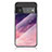 Silicone Frame Fashionable Pattern Mirror Case Cover LS1 for Google Pixel 6 Pro 5G Purple