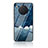 Silicone Frame Fashionable Pattern Mirror Case Cover LS1 for Huawei Honor 50 Lite Blue