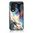 Silicone Frame Fashionable Pattern Mirror Case Cover LS1 for Huawei Honor 70 5G