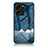 Silicone Frame Fashionable Pattern Mirror Case Cover LS1 for Huawei Honor 80 SE 5G