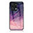 Silicone Frame Fashionable Pattern Mirror Case Cover LS1 for Huawei Honor X7a Purple