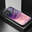 Silicone Frame Fashionable Pattern Mirror Case Cover LS1 for Huawei Honor X8 4G Purple