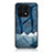 Silicone Frame Fashionable Pattern Mirror Case Cover LS1 for Huawei Honor X8a 4G Blue