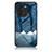 Silicone Frame Fashionable Pattern Mirror Case Cover LS1 for Huawei Nova 10 Blue