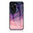 Silicone Frame Fashionable Pattern Mirror Case Cover LS1 for Huawei P60 Art Purple