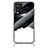 Silicone Frame Fashionable Pattern Mirror Case Cover LS1 for Oppo A54 4G Black