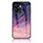 Silicone Frame Fashionable Pattern Mirror Case Cover LS1 for Oppo A57 5G Purple