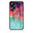 Silicone Frame Fashionable Pattern Mirror Case Cover LS1 for Oppo A58 4G