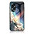 Silicone Frame Fashionable Pattern Mirror Case Cover LS1 for Oppo A58 4G